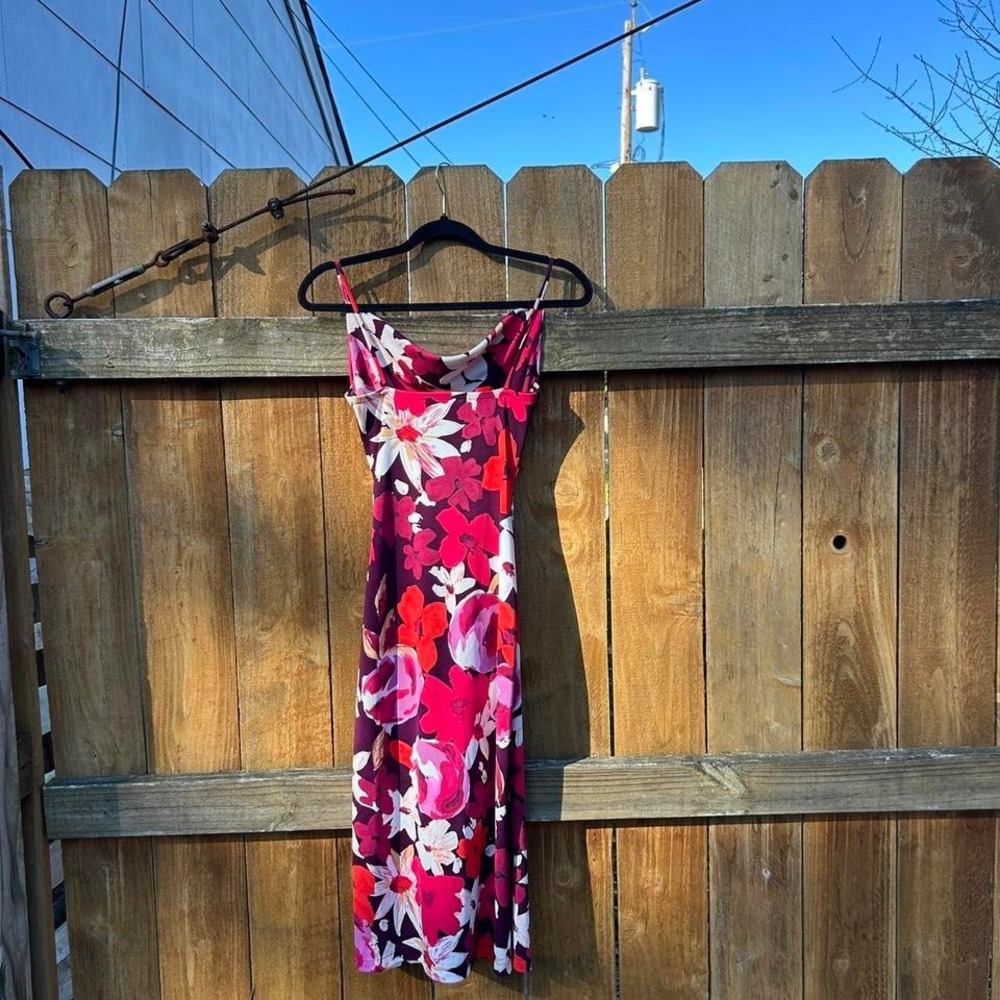 Ruby size small 90s/2000s Y2K RomCom Style Midi spring summer date - Picture 7 of 7